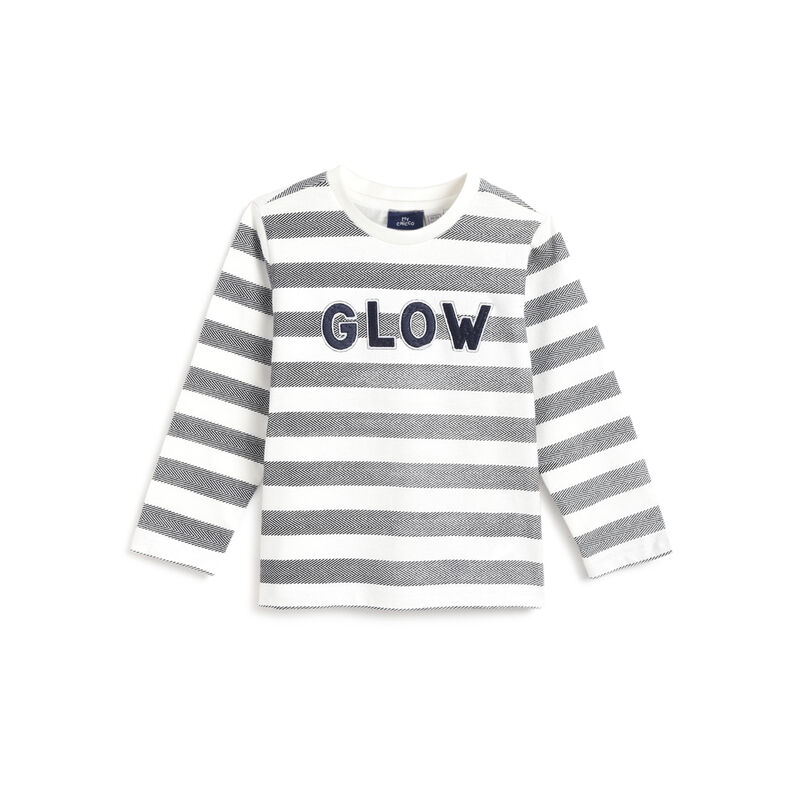 Boys Bronze Striped Long Sleeve T-Shirt image number 0